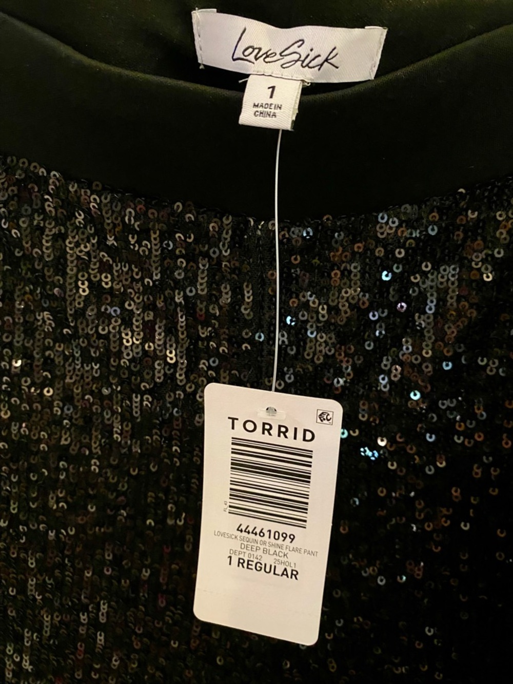 Torrid Sequin Tie Front Top and Flared Leg Pants Set - Size 1X - NWT! - Picture 13 of 16